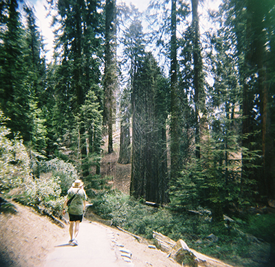 Mom in the forest.  